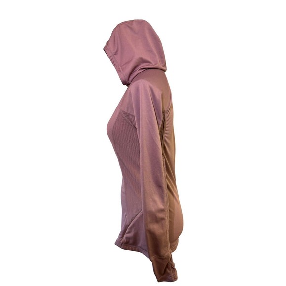 Fabletics Alecia Pullover Lightweight Performance Hoodie in Pink Rouge Small - Picture 4 of 14